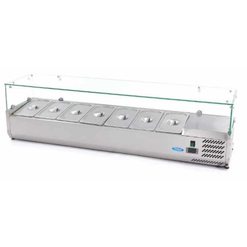 Feltéthűtő 7xGN1/3-as, 160 cm-es